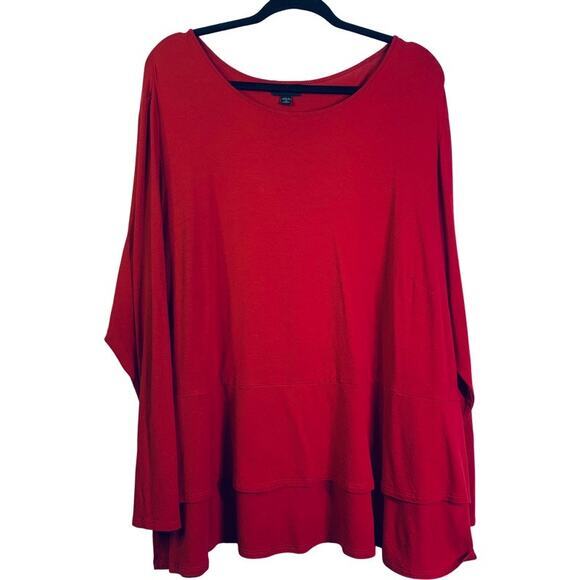 J. Jill Blouse Top Wide‎ Neck Weaver Collection Plus Size Double Ruffle Peplum - Picture 1 of 11